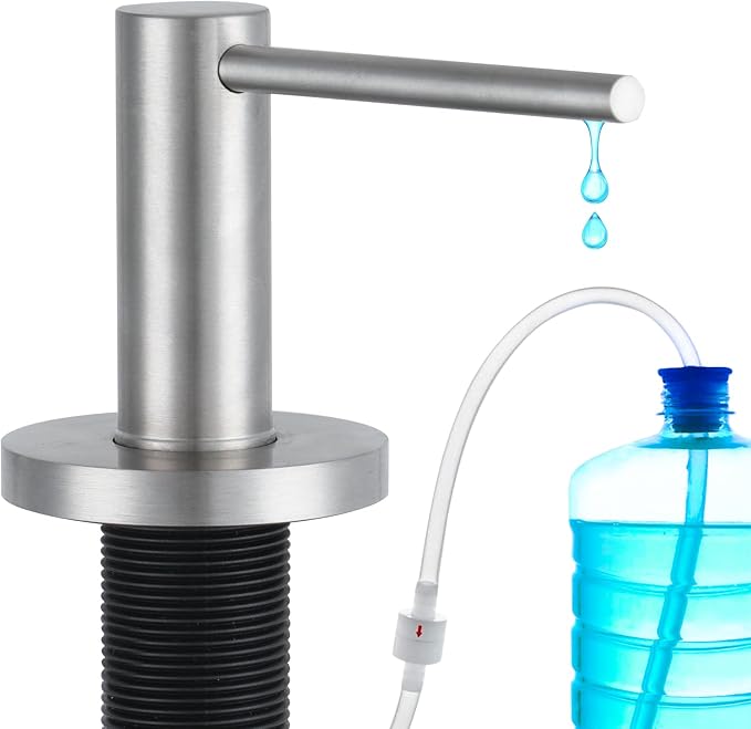 Gappo Upgraded Soap Dispenser for Kitchen Sink Brushed Nickel, Stainless Steel by GAPPO