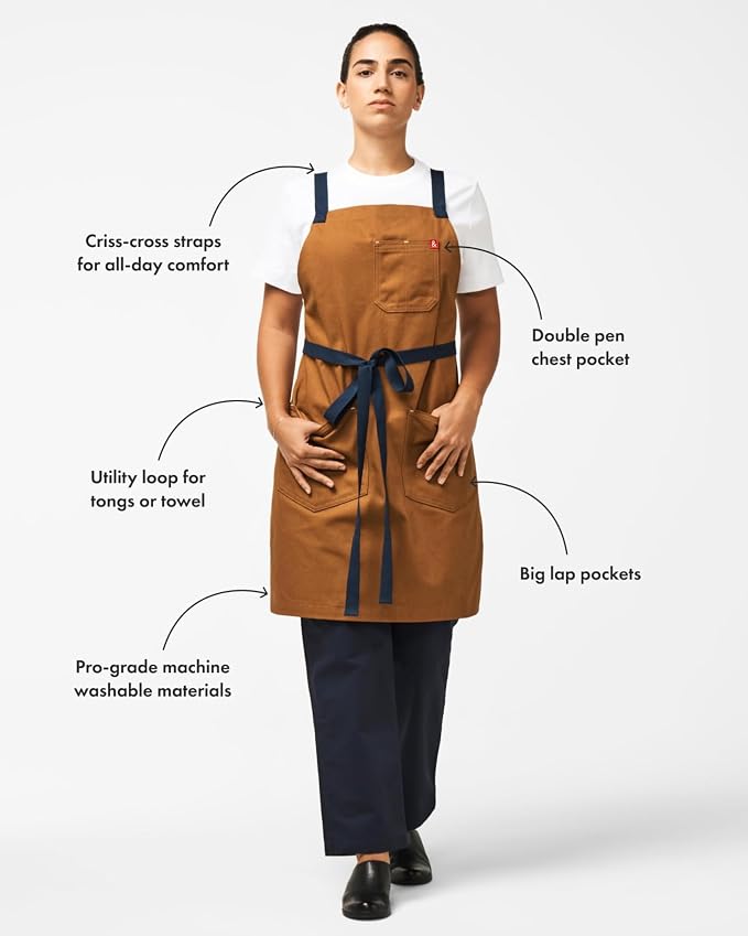 hedley & bennett Crossback Apron - Image 3