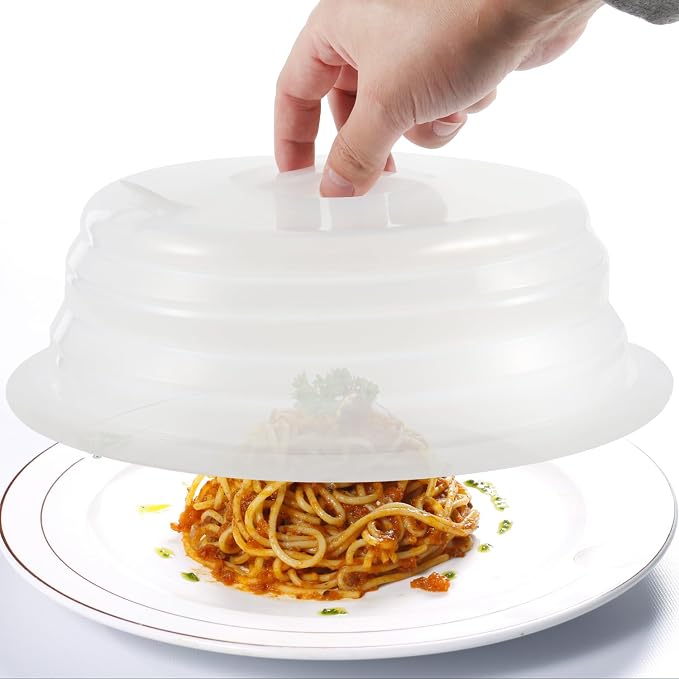 Kichwit Silicone Microwave Plate Cover Collapsible, Dishwasher Safe and BPA Free by Kichwit
