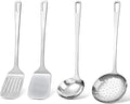 4 Pcs Cooking Utensils Set, Stainless Steel Kitchen Utensils, Heat Resistant by Unknown