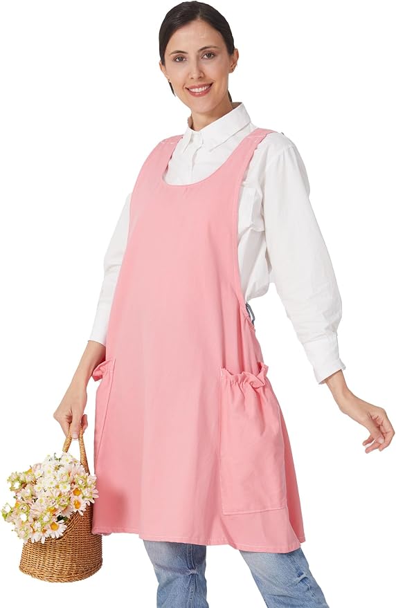 Cozy Adjustable Cross Back Aprons by APRONNER