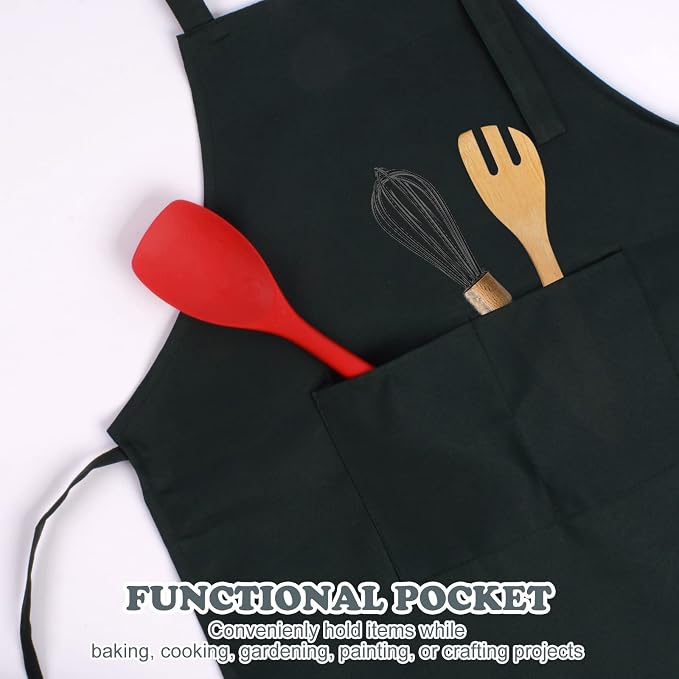 SINLAND Kids Apron with Pocket 2 Pack Children Chef Apron - Image 2
