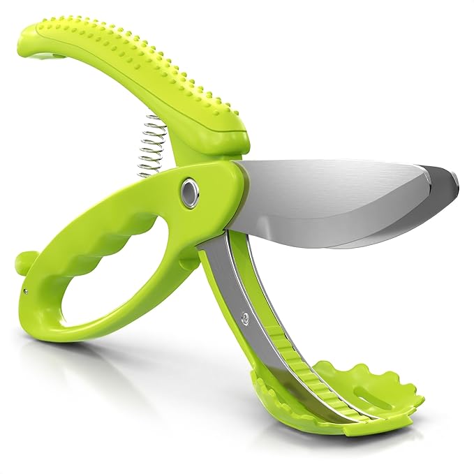 Salad Scissors for Chopped Salad – Multiblade Food Scissor Chopper by LIBERHAUS