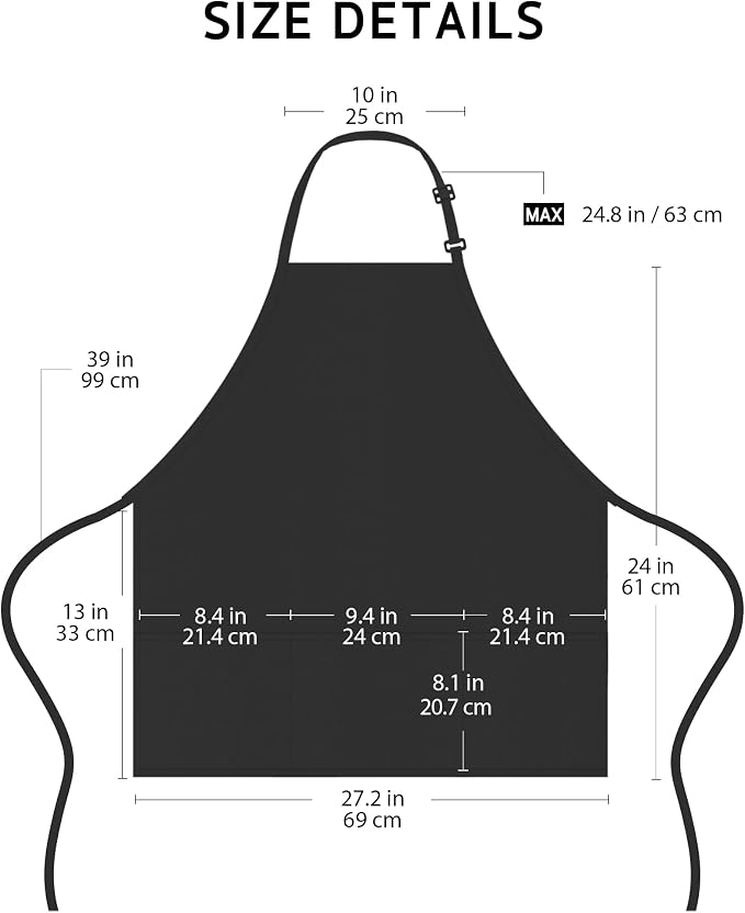 Syntus Chef Apron for Men Women Kitchen Cooking Apron - Image 6