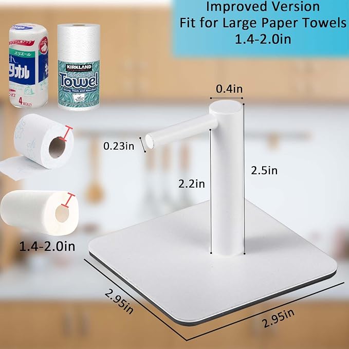 Magnetic Paper Towel Holders Heavy Duty Steel Brushed Holder - Image 6