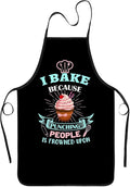 Baking Apron for Women I Baking Because People Is Frowned Aprons Gifts for Men by zukmvuh