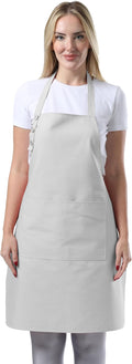 TOSHE Kitchen Apron Waterdrop Resistant Cotton Apron by TOSHE