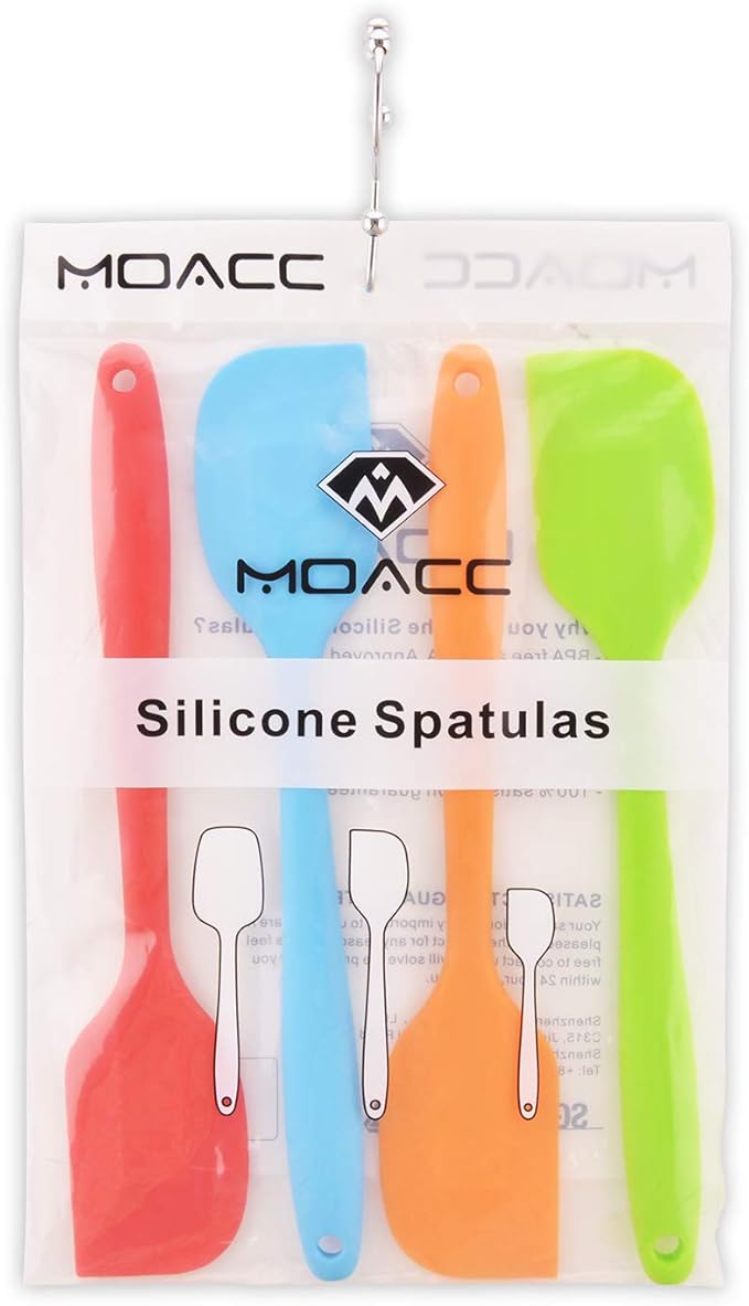 Silicone Spatulas, 11 inch Rubber Spatula Heat Resistant Seamless One Piece - Image 7