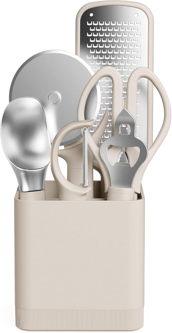 bella 7-Piece Modular Gadget Set, Pizza Cutter, Ice Cream Scoop, Bottle Opener by bella