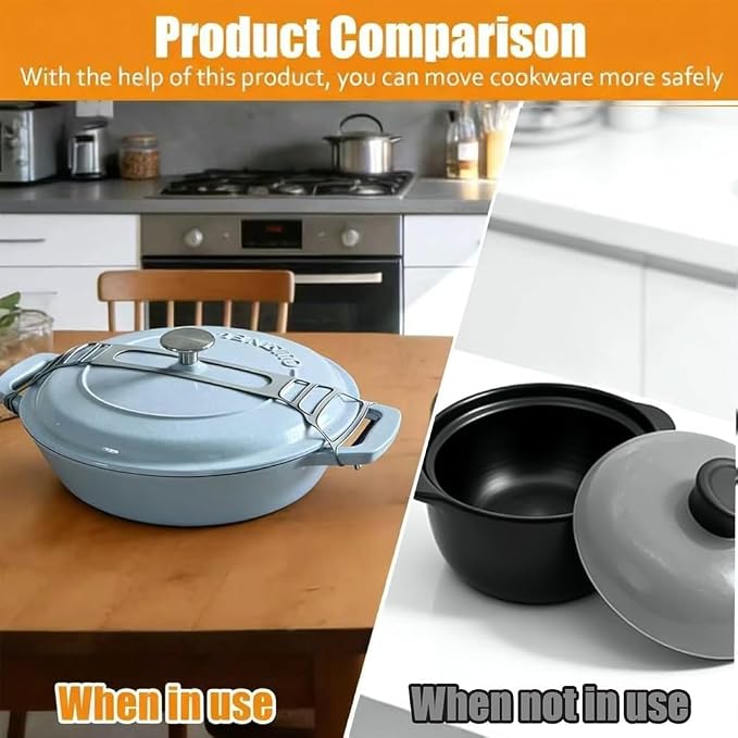 Adjustable Silicone Lid Lock Strap, Compatible - Image 4