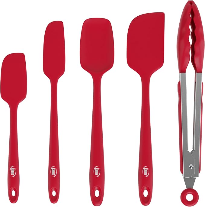 Kaluns Silicone Spatula Set, 4 Rubber Spatulas 600°F Heat Resistant, Nonstick - Image 7