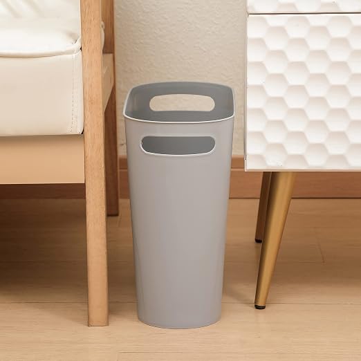 rejomiik Small Trash Can, 3.5 Gallon Slim Garbage Can Plastic Waste Basket - Image 7
