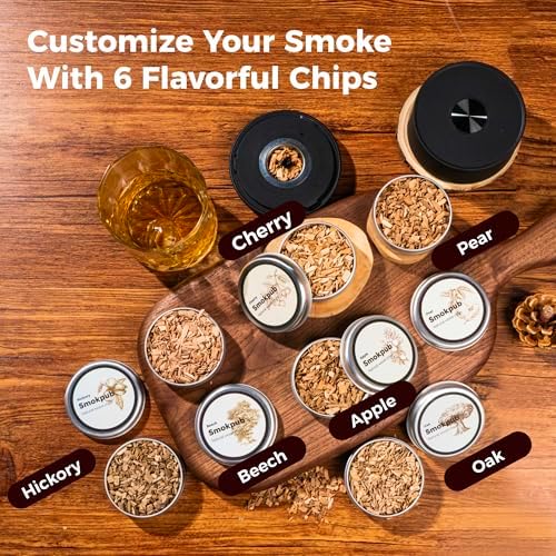Electric Whiskey Smoker Kit, Cocktail Smoker with Heating System