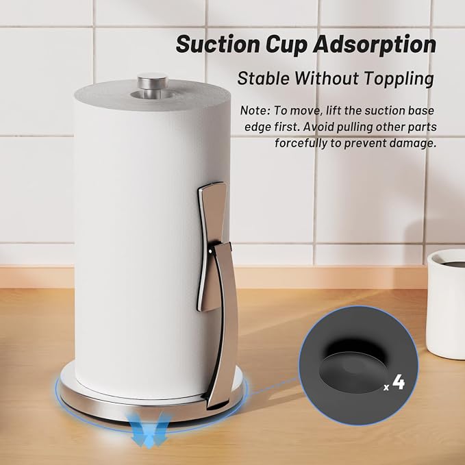 VEHHE Paper Towel Holder Countertop, Paper Towel Holder - Image 5