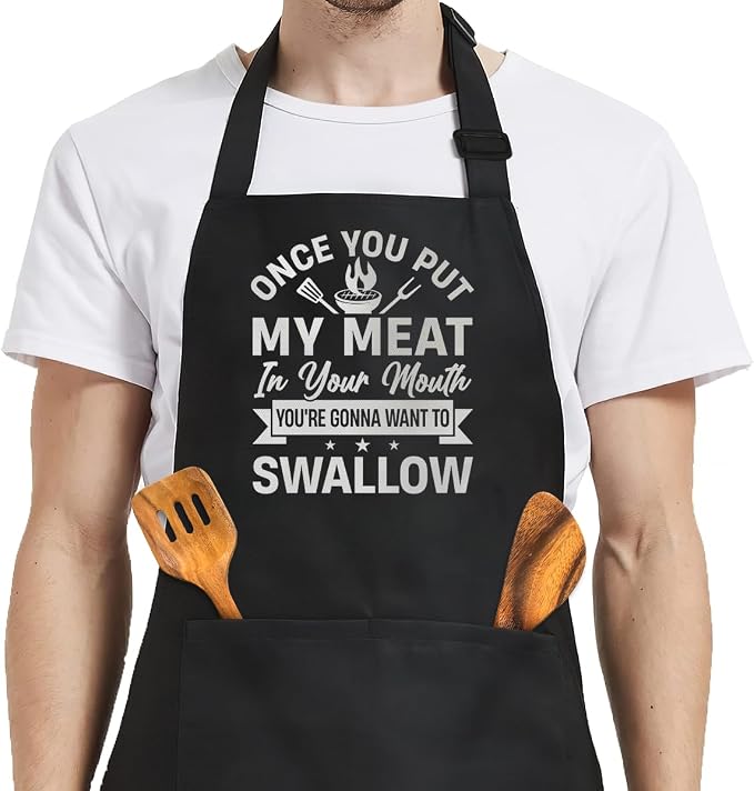 SANDJEST Funny Mens Aprons by SANDJEST