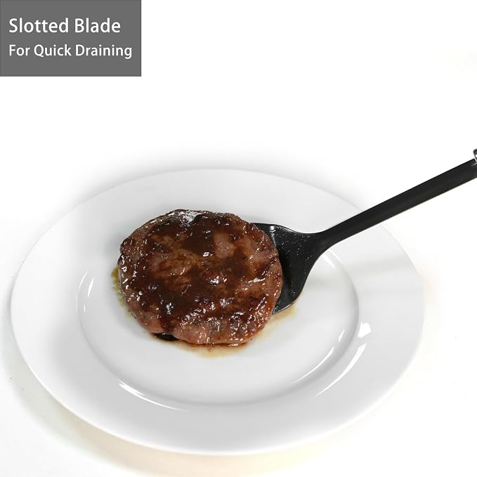 Metal Spatula, Stainless Steel Slotted Turner - Image 6