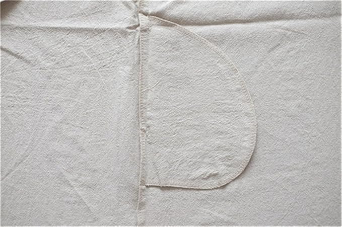 Cotton Linen Japanese Apron Halter Cross Back Bandage X Shape Aprons Two Pockets - Image 5