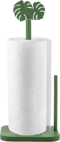 Leinuosen Monstera Leaves Paper Towel Holder Tropical Monstera Wooden Paper by Leinuosen