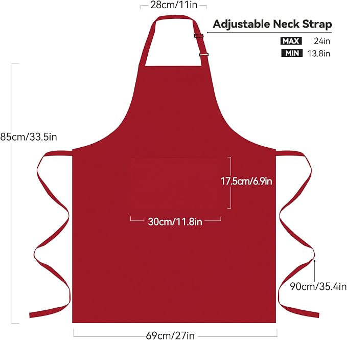 NLUS 2 Pack Kitchen Aprons - Image 3