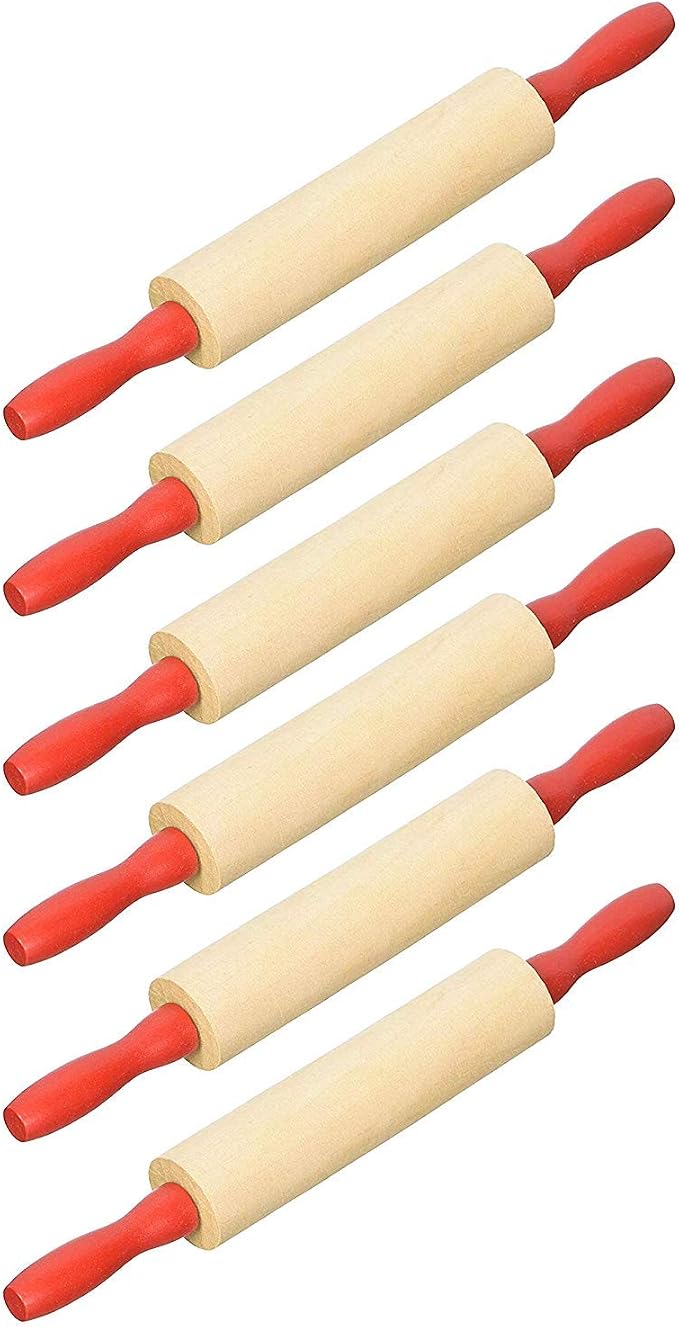 Rhode Island Novelty 7.5 Inch Wood Child Rolling Pin, Six per Order by RhodeIslandNovelty