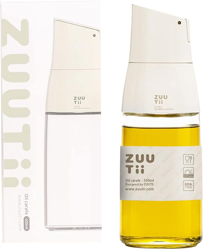 Zuutii Olive Oil Dispenser, Drip Free Spout Oil Container by Zuutii