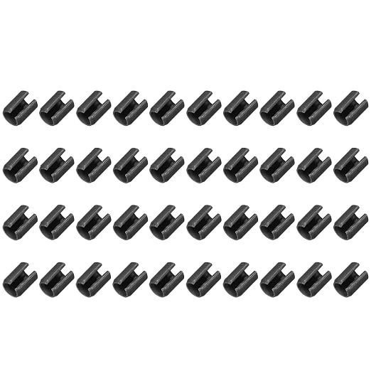 MECCANIXITY 60Pcs Slotted Split Roll Pins 6/25 Inch Dia. 3/10 Inch Length 65Mn by MECCANIXITY