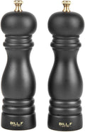 BILL.F Salt and Pepper Grinder Wooden Pepper Mill Grinder Salt Pepper Shakers by BFBILLFSINCE1983