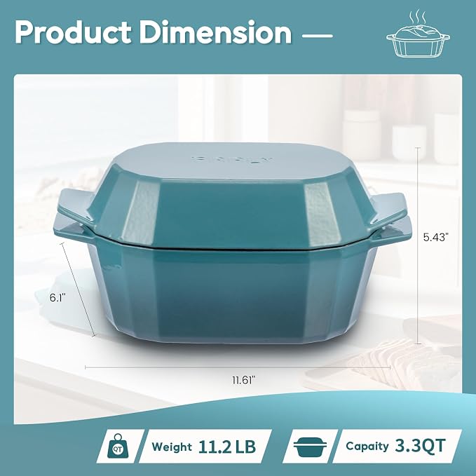 Enameled Cast Iron Sourdough Bread Oven – Dutch Oven - Image 2