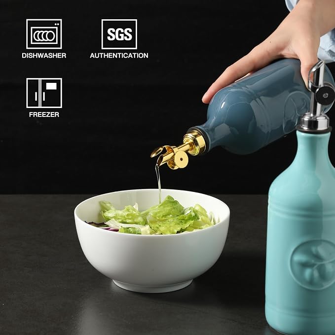Sweejar 16 Oz Ceramic Olive Oil Dispenser Bottle, Oil Dispenser - Image 3