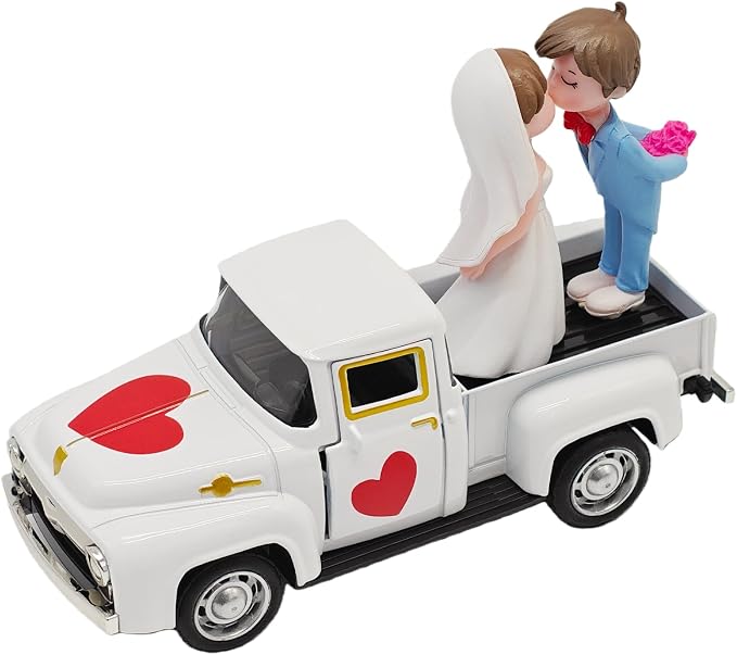 Valentines Day Decorations Farmhouse Vintage Mini Truck by Unknown