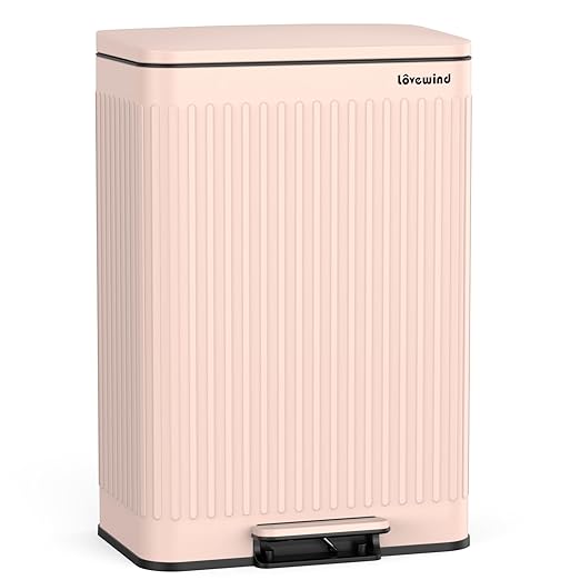 Lovewind 60 Liter/ 16 Gallon Stainless Steel Trash Can by LOVEWIND