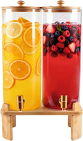 2 Gallon 2 Pack large Glass Drink dispenser by NBNSTHV
