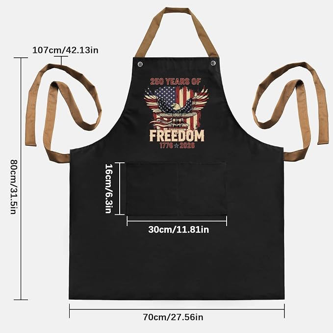 Us 250 Years Of Freedoms Apron - Image 4