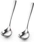 Comicfs 2 Pack Gravy Ladle, SUS 304 Stainless Steel Soup Ladle, Small Soup by Comicfs