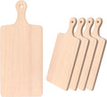 LZMS 4-Pack 13 1/2"x 7 1/2" Wood Serving Boards Set | Unfinished Wood Crafts by LZMS