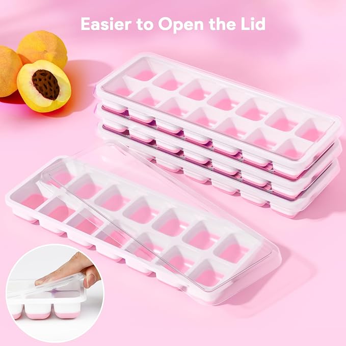 Ice Cube Trays 4 Pack, Airabc Silicone Ice Cube Trays - Image 7