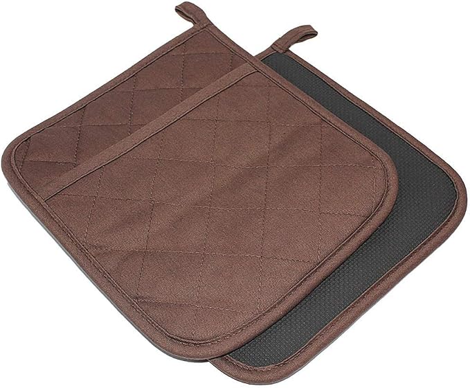 2Pcs Cotton and Neoprene Oven Pads Pot Holders by YEKOO