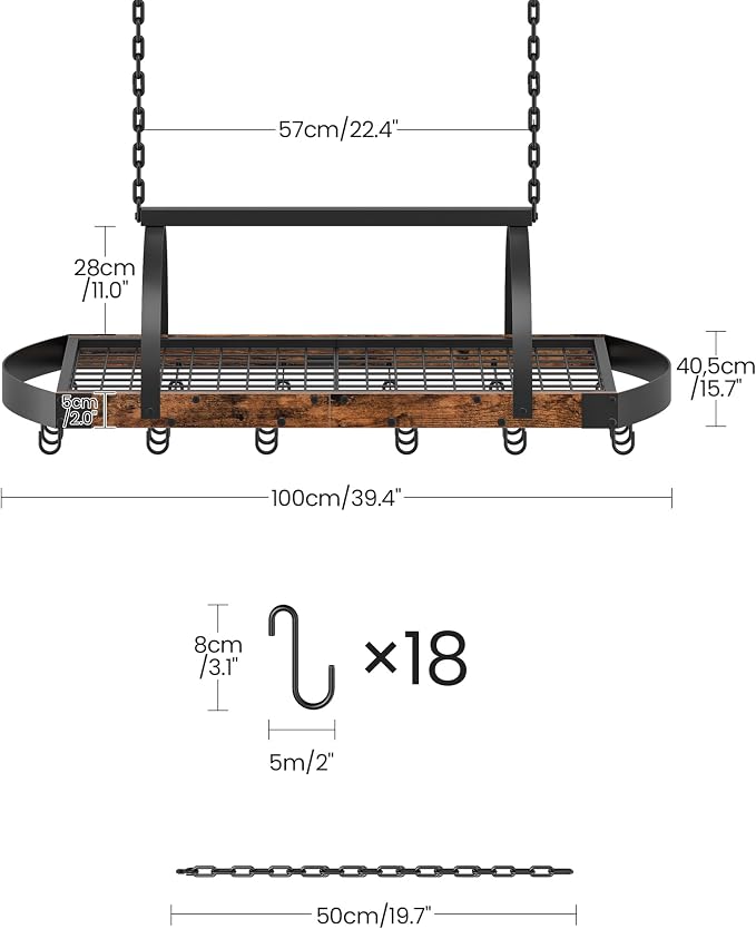 CHOEZON Hanging Pot Rack, Pot Hanger - Image 5
