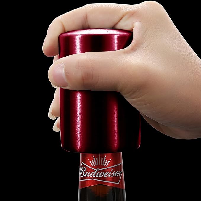 Stocking Stuffers Gift for Dad Mom, YUDANSI Push Down Bottle Opener, Automatic - Image 2