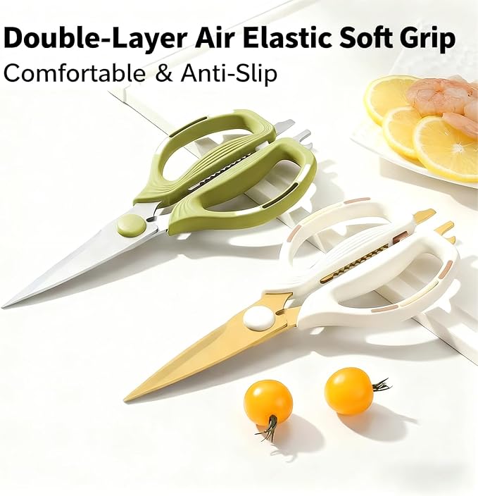 Kitchen Shears Scissors Food Scissors, 8-in-1 Multifunction Japanese Stainless - Image 4