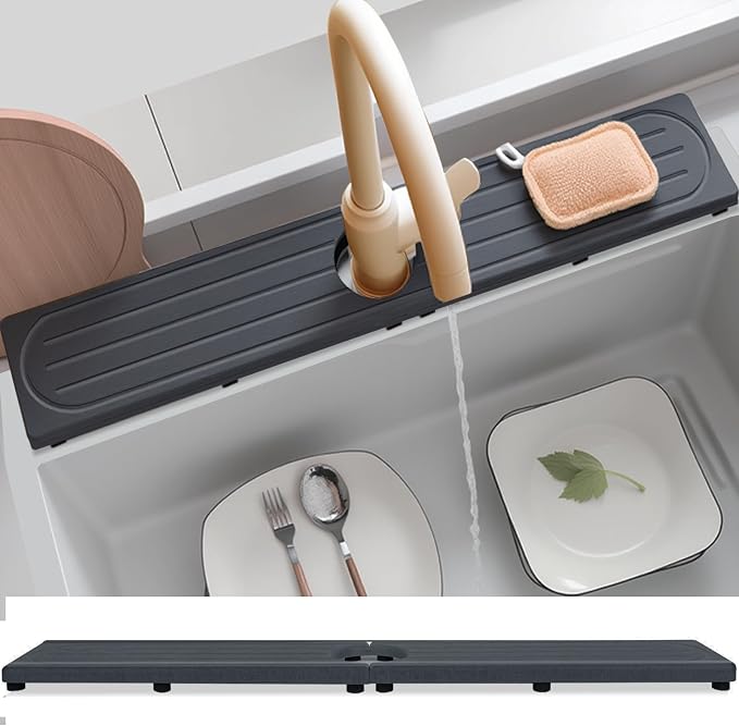 Fast Drying Stone Faucet Mat for Kitchen Sink by Unknown