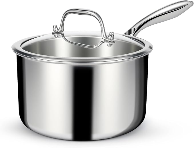 EWFEN 3 Ply Stainless Steel Saucepan by EWFEN