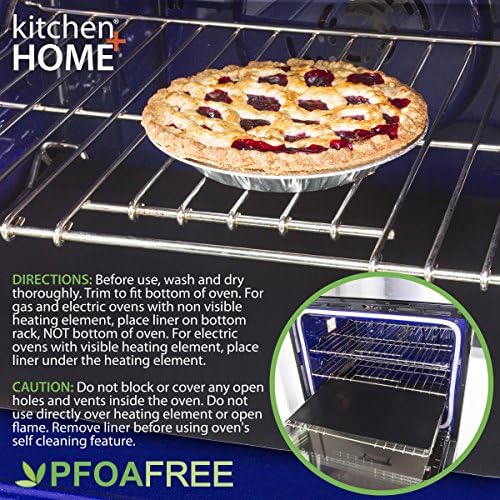 Kitchen + Home Oven Liner Set of 2 – Large Heavy Duty 100% PFOA & BPA