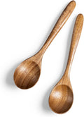 2 PCS Wooden Spoons for Honey, 6.7 inch Small Wooden Spoons by HEFILD