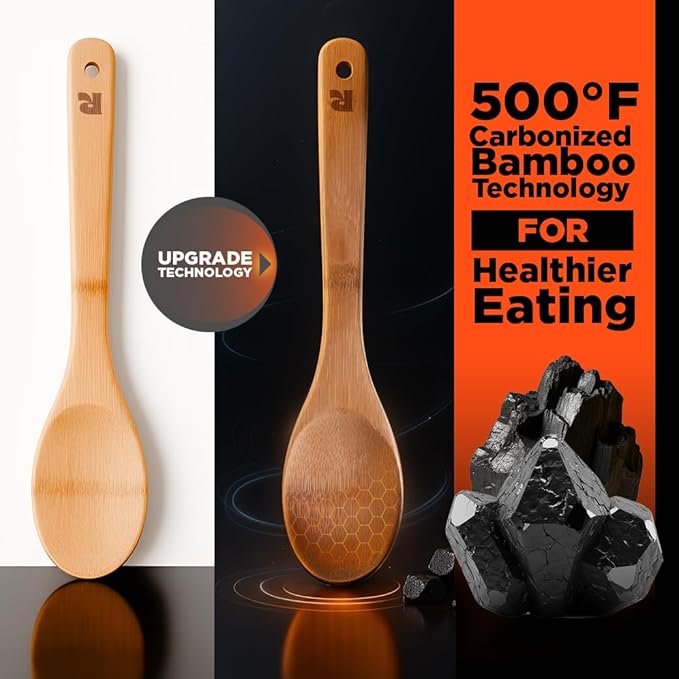 Riveira Dark Bamboo Wooden Spoons - Image 5