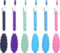7-Inch Silicone Tongs Pack of 6, Small Stainless Steel Tongs by DAILYKISN