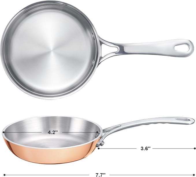 Mini Sauce Pan, Tri-Ply Stainless Steel Pot - Image 2