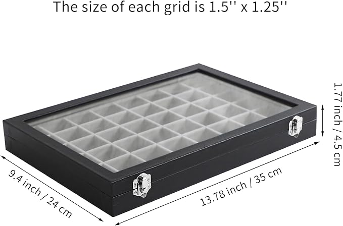 Stratalife Jewelry Organizer 48 Grid Jewelry Tray - Image 4
