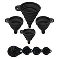 Set of 4 Silicone Collapsible Kitchen Funnel by VIGORPATH