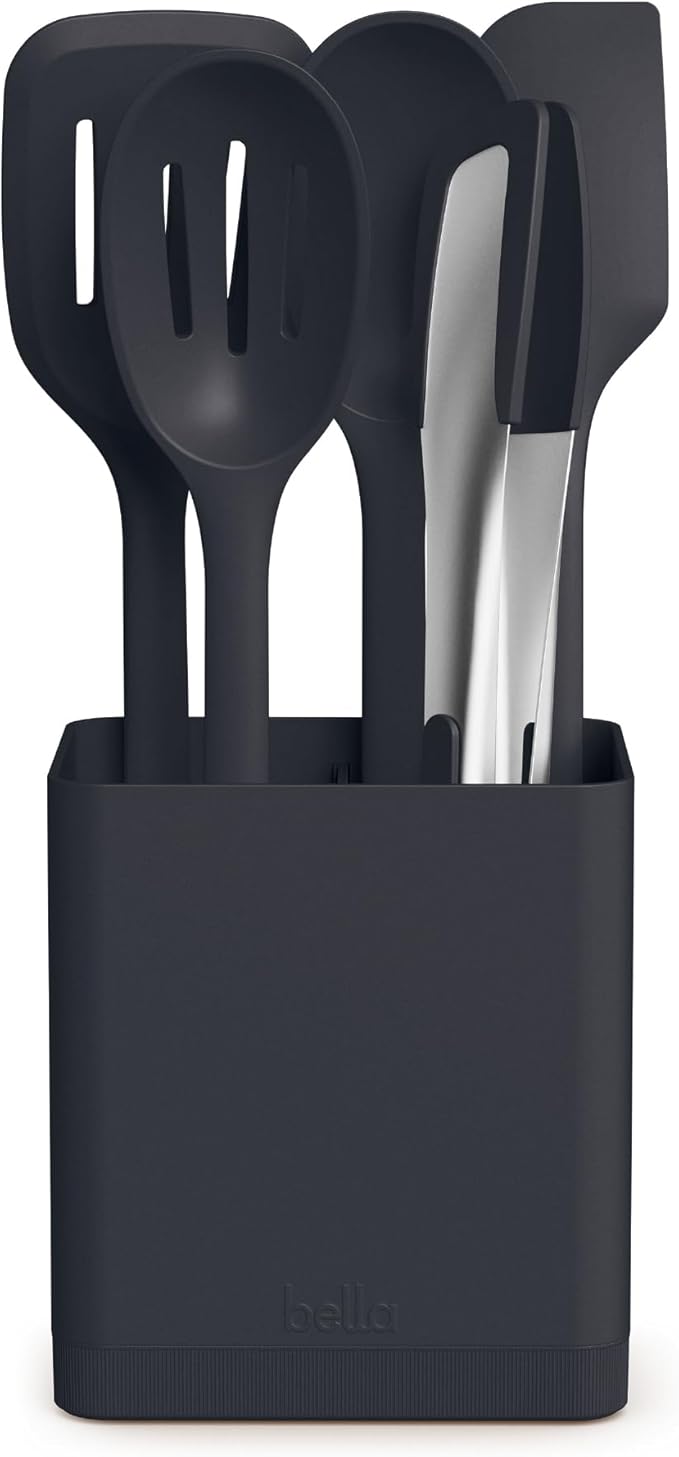 bella 6-Piece Modular Tool Set, Slotted Spoon, Crock by bella